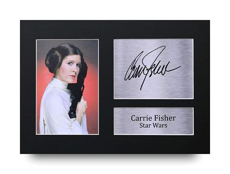 carrie fisher signed photo|carrie fisher autograph ebay.